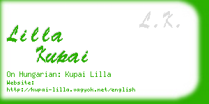 lilla kupai business card